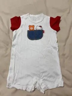 ミキハウス　クマ　ハローキティ　ロンパース　コラボ