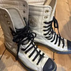 Converse All Star ロングブーツ ホワイト ブラック