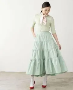 SHE Tokyo mint サブリナ　Tシャツ　トップス　グリーン　1