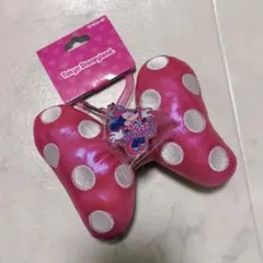 パルパルーザ キーチェーン ディズニー ミニー 新品 リボン ピンク ストラップ