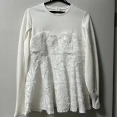 La-gemme ペプラム 長袖カットソー フリーサイズ