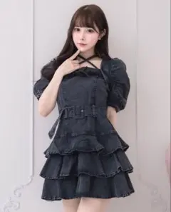 pium ワンピース piumハート柄ニットワンピースセット