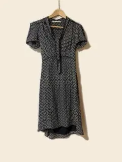 DVF ダイアンフォンファステンバーグ 幾何学模様 半袖ワンピース