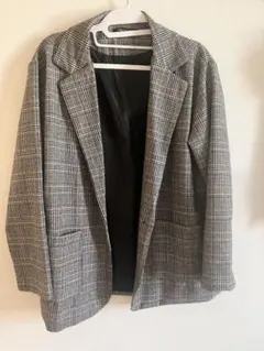 チェック柄ジャケット＆ショートパンツ セットアップ