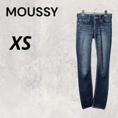 MOUSSY 23 ネイビー 紺 デニム ジーパン ストレート ブルージーンズ