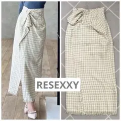 RESEXXY❤️パールボタンツイードラップスカートのサムネイル