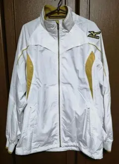 Mizuno Pro ジャージ セットアップ ホワイト/ゴールド サイズO