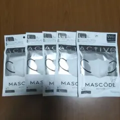 MASCODE Lサイズ マスク 7枚入り×5 グレー・ブラックのサムネイル