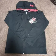 【同時購入で大幅値下】ミニーマウス 耳付きフードパーカー M