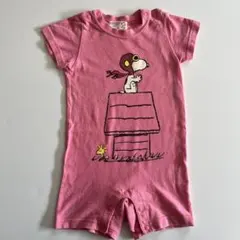 スヌーピー ロンパース 80 半袖 夏