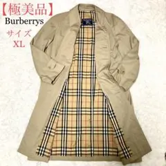 【極美品】バーバリー　ステンカラーコート ノバチェック　英国　XL