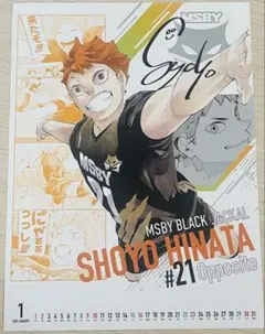 ハイキュー カレンダー ポスター 1月 日向翔陽