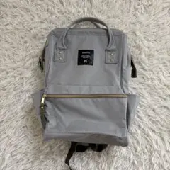 アネロ　軽量　口金　リュック　ゴールド　ファスナー