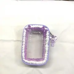 ホイップデコ　推し活ポーチ　むらさき　ぬいポーチ