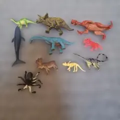 恐竜　海の生き物　動物　フィギュアセット