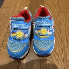ドラえもん スニーカー 青　光る
