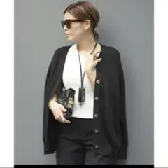 ドゥーズィエムクラス　 Si/Co Relax Vネックカーディガン