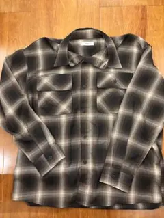 メンズ　長袖シャツ　チェック柄