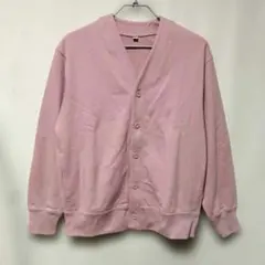 ユニクロメンズスェットカーディガン サーモンピンク Mサイズ