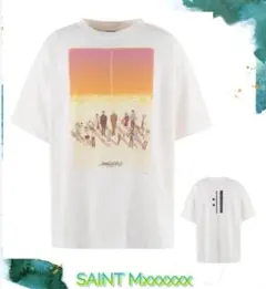 正規品 セントマイケル トップス カットソー Tシャツ コラボシャツ ホワイト