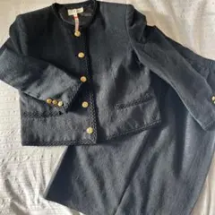 TEN ANTON レトロな黒スカートセットアップ M