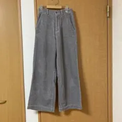 グレー コーデュロイ ワイドパンツ　ジャーナルスタンダード
