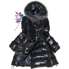 ほぼ未使用　デュベティカ　ダウンコート　エフィラ　フォックスファー　大きいサイズ