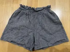 グローバルワーク　140 ギンガムチェック ショートパンツ キュロット