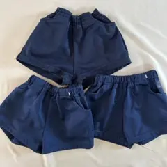 【110】ジャクエツ　体操ズボン　体操着　ネイビー ショートパンツ 3点セット