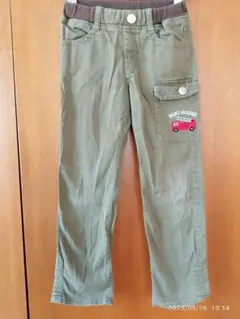 MIKI HOUSE 120サイズ オリーブ色 長ズボン