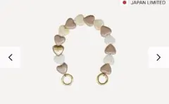 LOUVINI ハンドストラップPETIT CUORE　BEIGE-TAUPE