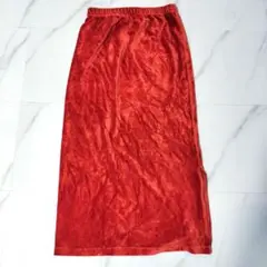 SLOBE IENA スローブイエナ コーデュロイ ロングスカートベロア 赤