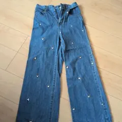 NEW CLOSET ハート柄 ストレートジーンズのサムネイル