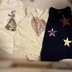 GAPウサギ・ハート・星デザイン トップス3点セット