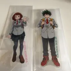 僕のヒーローアカデミア 一番くじ G賞 アクリルスタンド 緑谷出久,麗日 お茶子