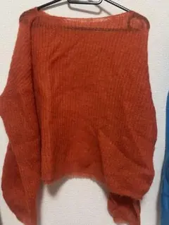 CREDONA しゅう色 長袖ニットセーター