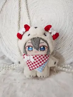❤︎ いつぬい用ヘッドリボン＆スタイ グレー ぬい服❤︎ - メルカリ