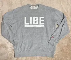 【古着】LIBE ライブ プリントロゴ クルーネック トレーナー スウェットXL
