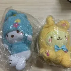 サンリオ ぬいぐるみチャーム ポチャッコ ポムポムプリン 2点セット
