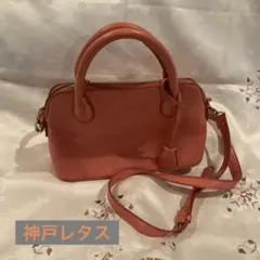 KOBE LETTUCE ピンクショルダーハンドバッグ