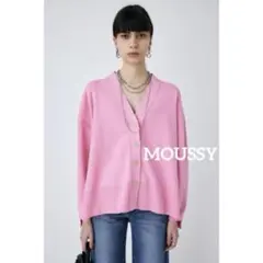 1101 상태좋음 ✨️MOUSSY SLIT LOOSE KNIT カーディガン