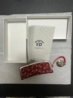 INDENYA トンボ柄印鑑ケース 赤