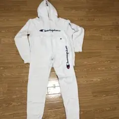 Champion ホワイト フーディー セットアップ