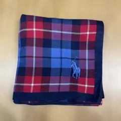 チェック柄タオルハンカチラルフローレン
