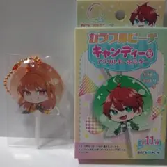 カラフルピーチ　キャンディー型アクリルキーホルダー【えとさん】