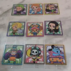 ワンピースウエハースシール 麦わらの一味セット（ルフィ以外） 9枚セット