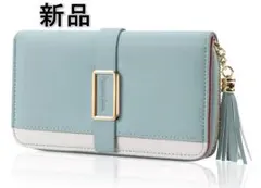 [新品] 二つ折り財布 レディース 財布 スキミング防止 ミントグリーン