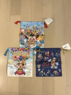 ディズニー30周年 巾着3枚セット