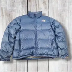 ノースフェイス ヌプシ ダウンジャケット ブルー 700フィル XL K0011
