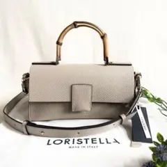 【タグ付き未使用品】ロリステッラ　バンブーハンドル　ショルダーバッグ　2wayのサムネイル